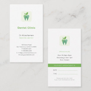 Dentist Paediatrics Dentist Business Card