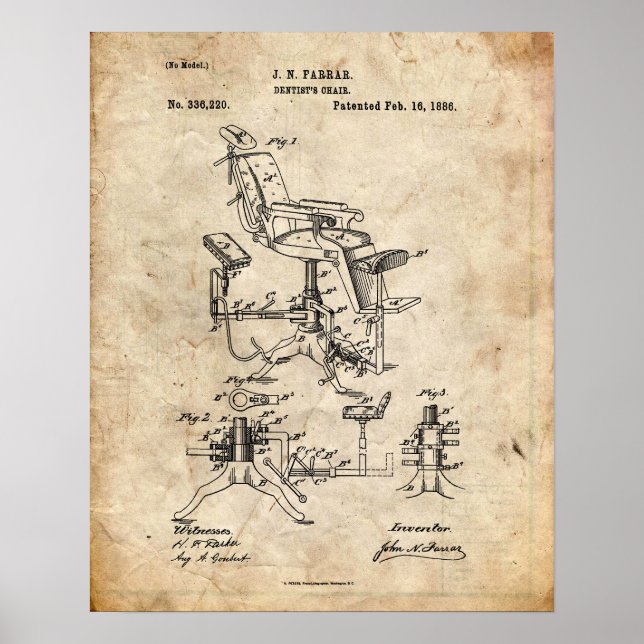 Dentist Patent Poster (Front)