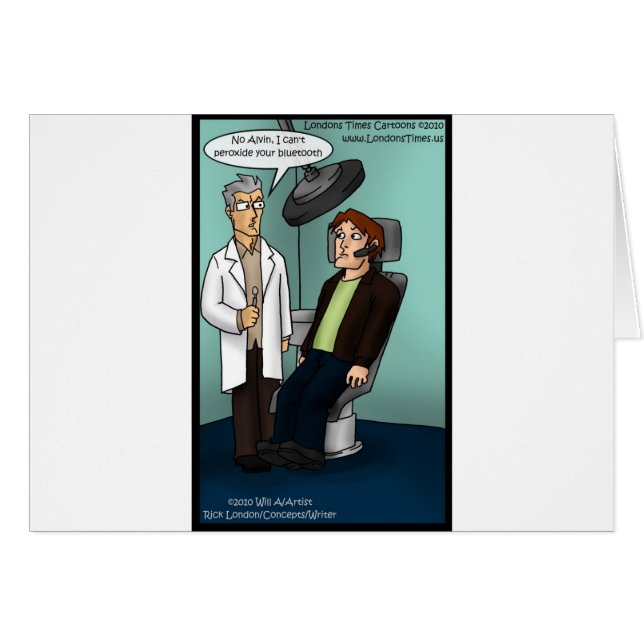 Dentist Peroxide Bluetooth? Funny Gifts Cards Tees (Front Horizontal)