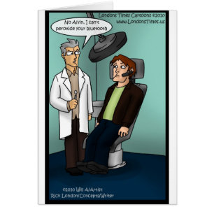 Dentist Peroxide Bluetooth? Funny Gifts Cards Tees