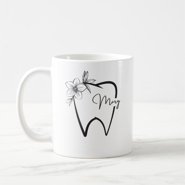  Dentist Personalised  Coffee Mug (Left)