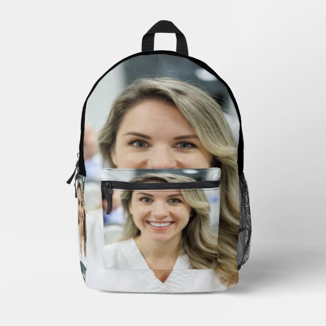 Dentist Photo Customize Personalize Printed Backpack (Front)