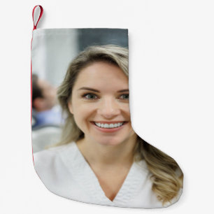 Dentist Photo Customize Personalize Small Christmas Stocking