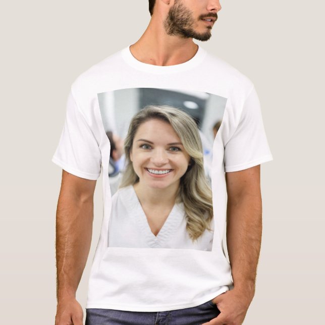 Dentist Photo Customize Personalize T-Shirt (Front)