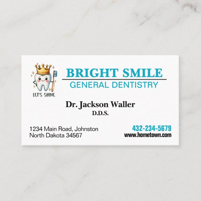 Dentist Practice Business Card (Front)