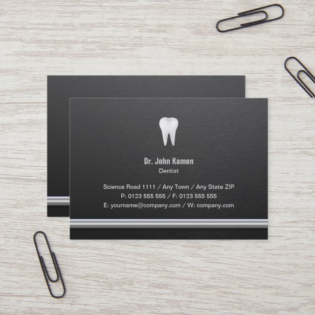 Dentist | Professional Business Card (Front/Back In Situ)