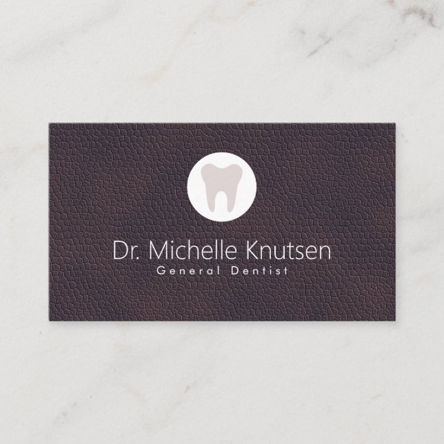 Dentist Professional Dental Appointment Business Card (Front)