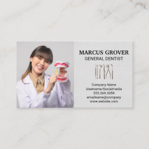 Dentist Professional Dental Tools Business Card