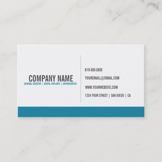 Dentist Referral Business Card (Front)