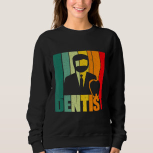 Dentist Retro Dentistry Vintage Gift Dental Hygien Sweatshirt