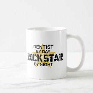 Dentist Rock Star by Night Coffee Mug