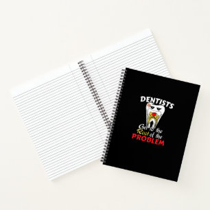 Dentist Root Canal - Funny Tooth Cavity Pun Notebook