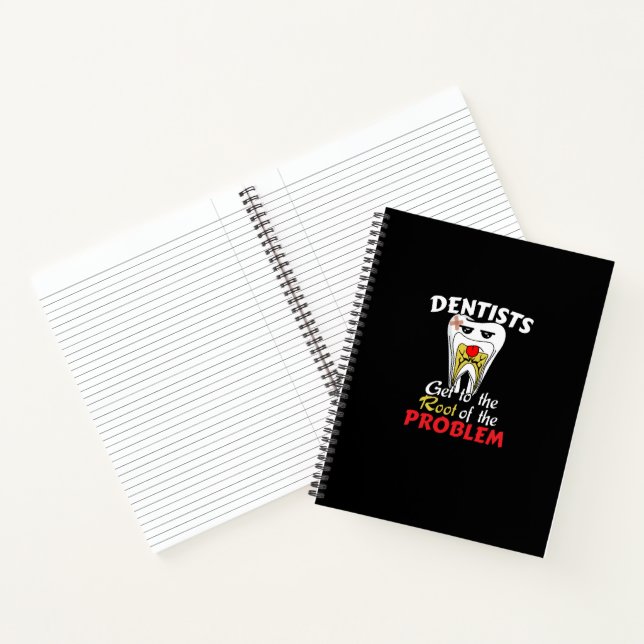 Dentist Root Canal - Funny Tooth Cavity Pun Notebook (Inside)