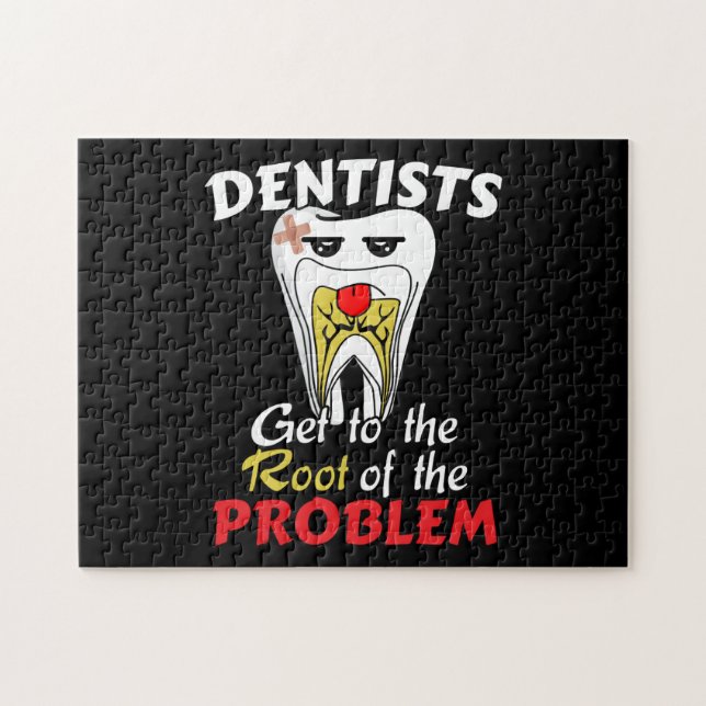 Dentist Root Canal - Tooth Cavity Pun Jigsaw Puzzle (Horizontal)