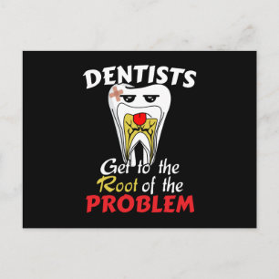 Dentist Root Canal - Tooth Cavity Pun Postcard