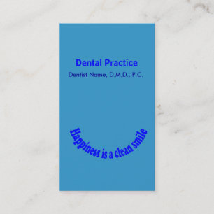 Dentist Smile Typography Appointment Card