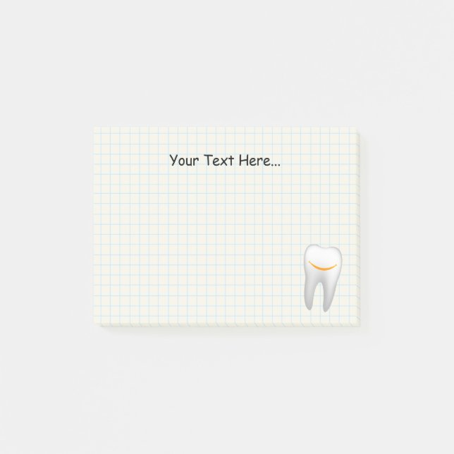 Dentist Smiling Tooth Dental Office Post-it Notes (Front)