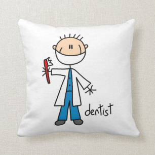 Dentist Stick Figure Cushion