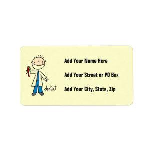 Dentist Stick Figure Label