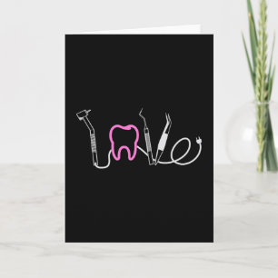 Dentist Teeth Dental LoveTooth Funny Gift Idea Card