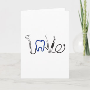 Dentist Teeth Dental LoveTooth Love Funny Gift Card