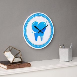 Dentist Teeth Large Clock