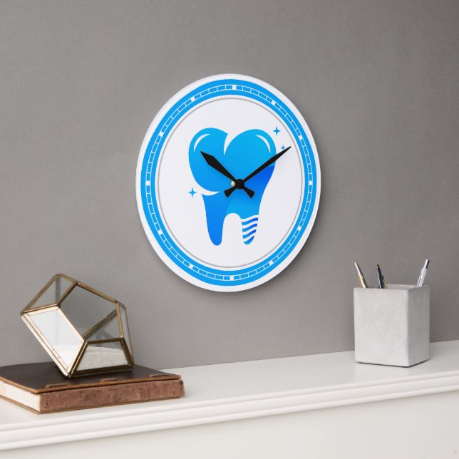 Dentist | Teeth Large Clock (Office)