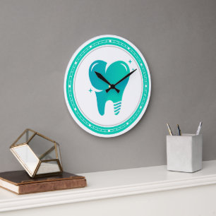 Dentist Teeth Large Clock