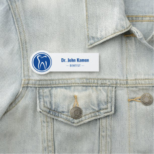 Dentist   Teeth Logo Name Tag