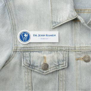 Dentist   Teeth Logo Name Tag