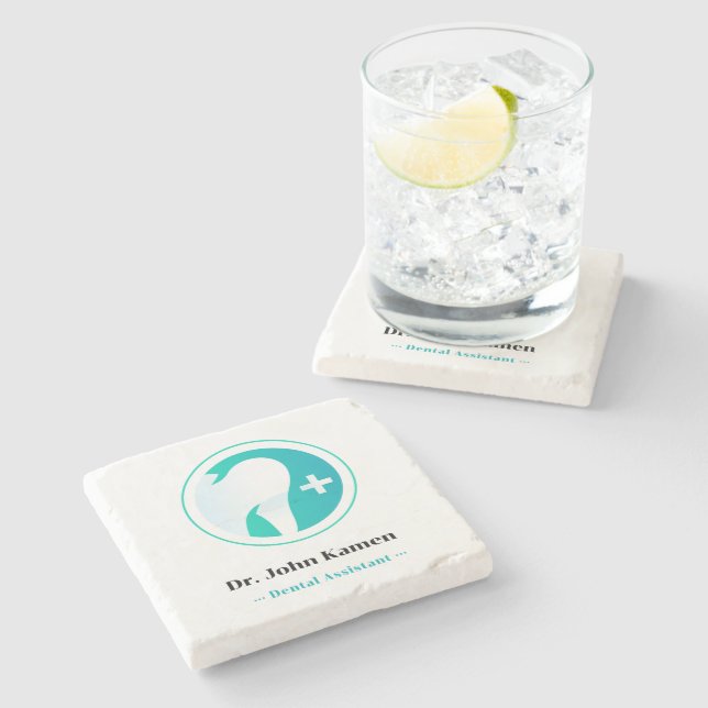 Dentist | Teeth Stone Coaster (Side)