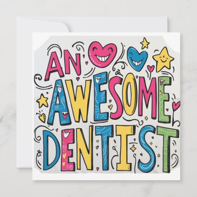 Dentist thank you gift  invitation (Front)