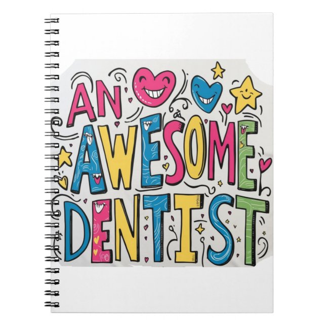 Dentist thank you gift  notebook (Front)