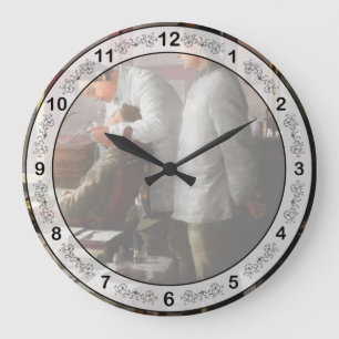 Dentist - The horrors of war 1917 Large Clock