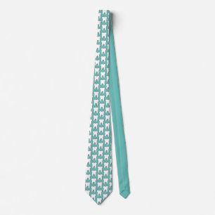 Dentist Tie with Tooth Pattern