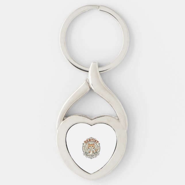 Dentist Tooth Fairy Cat Dentist Tooth Fairy Cat Vi Key Ring (Front)