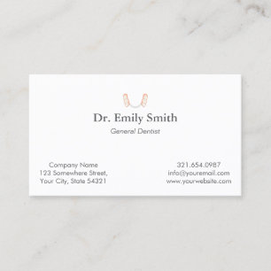 Dentist Tooth Logo Appointment Card