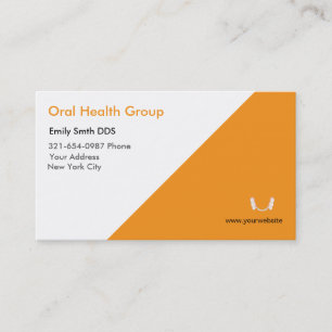 Dentist Tooth Logo Business Card