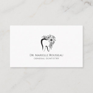 Dentist Tooth Logo Business Card