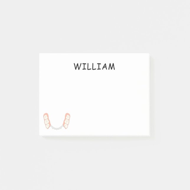 Dentist Tooth Logo Post-it Notes (Front)