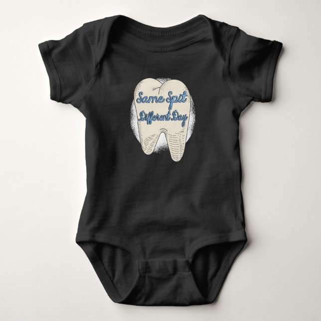 Dentist Tooth Profession Dental Technician Dental Baby Bodysuit (Front)