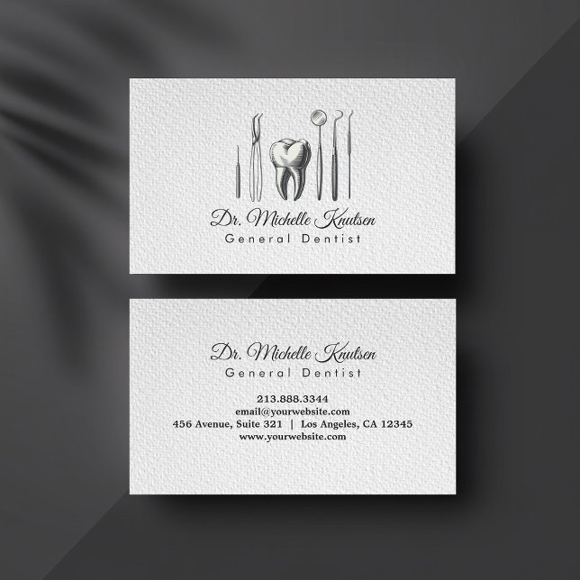 Dentist Tooth Professional Dental Care Office      Business Card (Creator Uploaded)