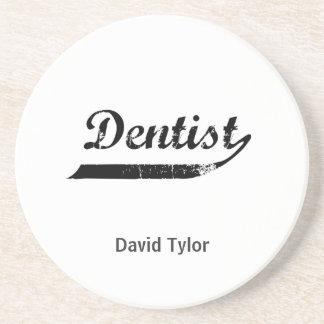 Dentist Typography Coaster