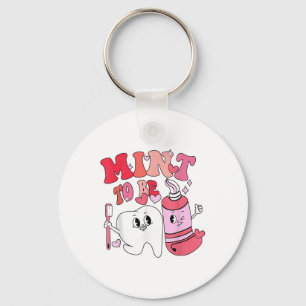 Dentist Valentine Mint To Be Tooth Brush Toothpast Key Ring