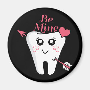 Dentist Valentine - Tooth Heart, Be Mine Magnet