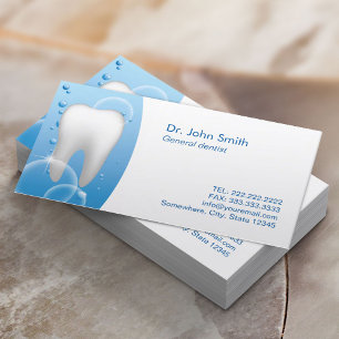 Dentist White Tooth Dental Care Appointment Card