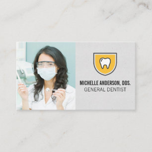 Dentist with Dental Tools Business Card