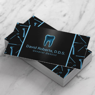 Dentist Xray Tooth Logo Professional Dental Care Business Card