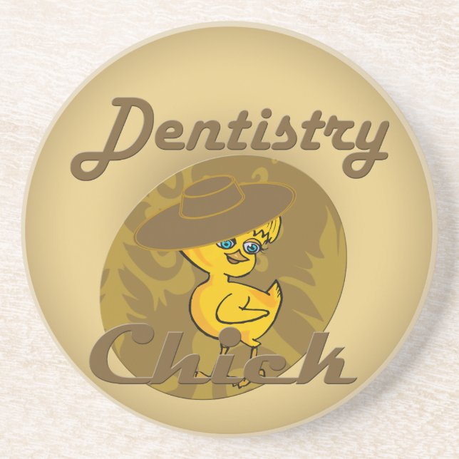 Dentistry chick #6 coaster (Front)