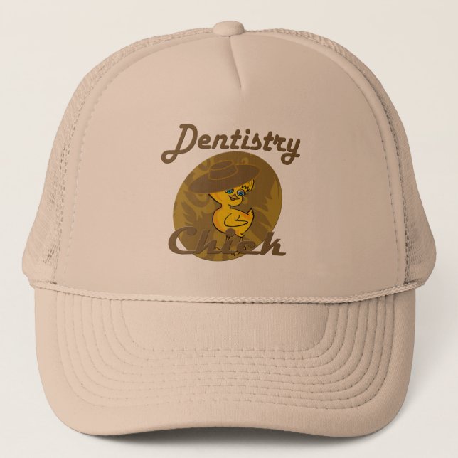 Dentistry chick #6 trucker hat (Front)